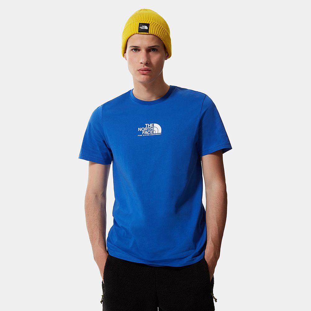 The North Face T-Shirts Mens Australia - The North Face Fine Alpine Equipment 3 Blue (UYK-084365)